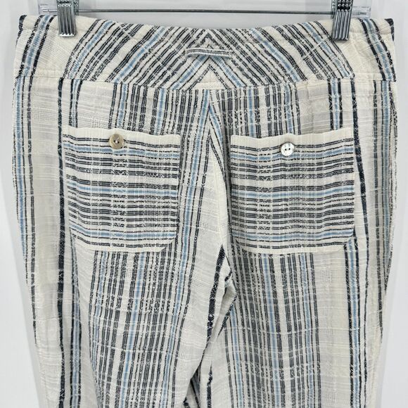 NWOT SUNDANCE Gigi Cotton Lightweight Boho Pant Size PS Petite S Blue White - Picture 5 of 7